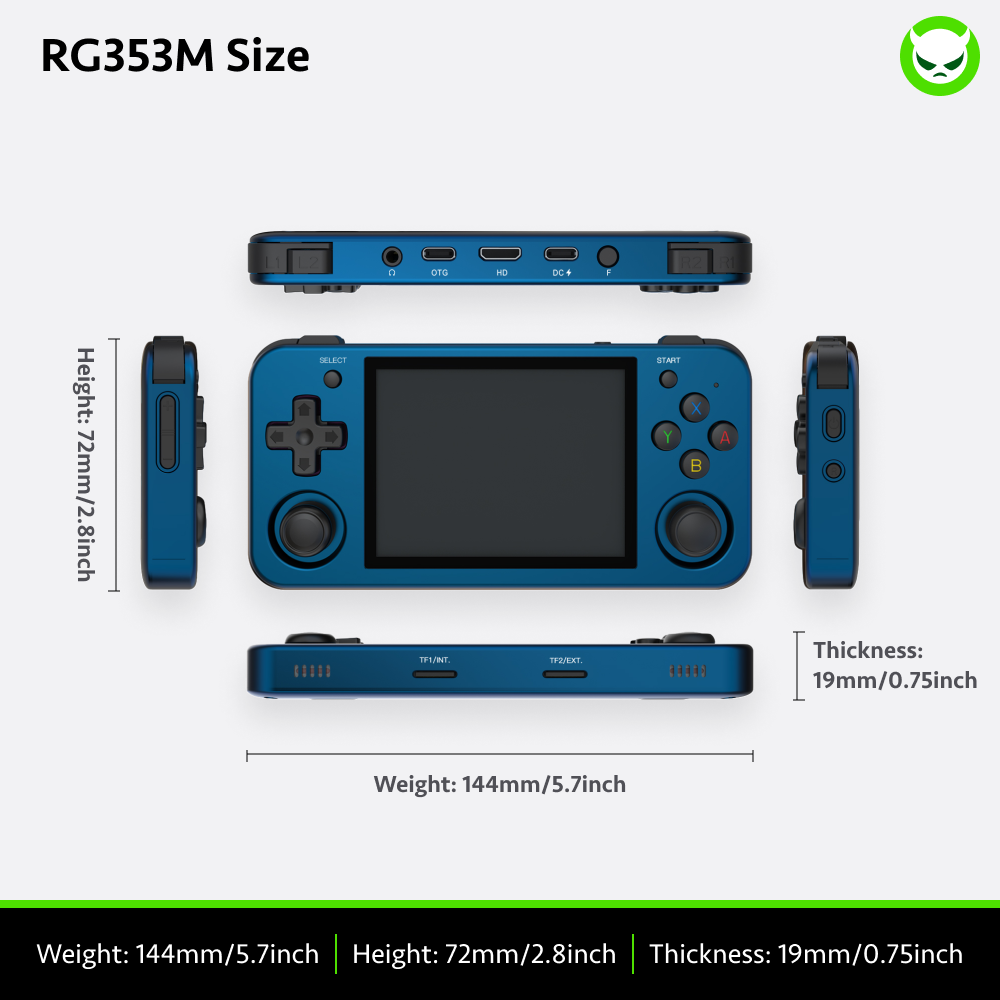 Anbernic RG353M Handheld Game Console 【28 Emulators & Over 34K Games Pre-installed】