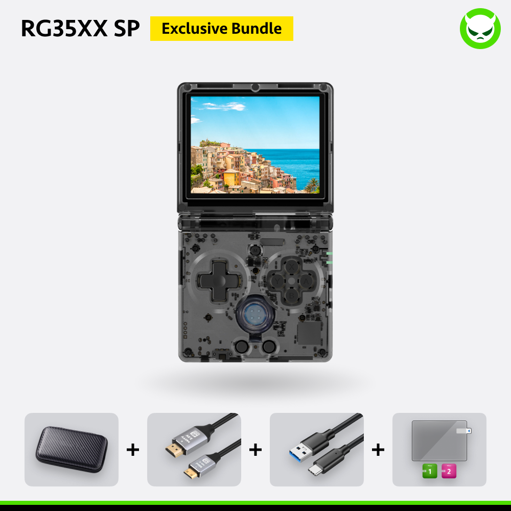 Anbernic RG35XX SP Handheld Game Console 【35 Emulators & Over 18K Games Pre-installed】