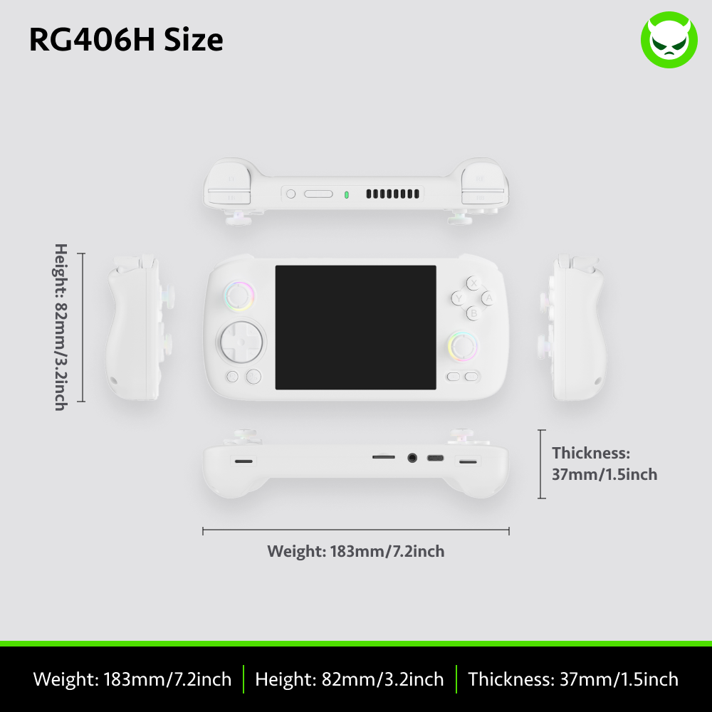 Anbernic RG406 H Handheld Game Console 【30 Emulators & Over 42K Games Pre-installed】